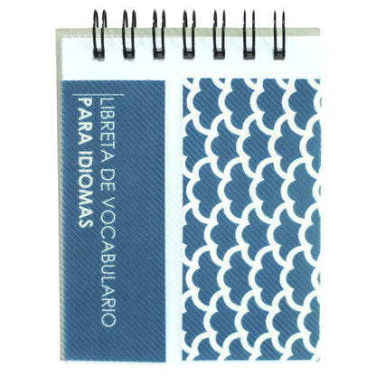 Libreta de Vocabulario para Idiomas  - De Bolsillo 1/4 carta, artesanal pasta dura