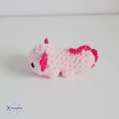 Mini Axolotl crochet plush - 4.25 in / 11cm - handmade soft yarn amigurumi