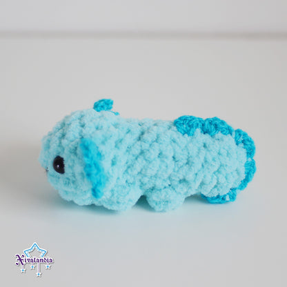 Mini Axolotl crochet plush - 4.25 in / 11cm - handmade soft yarn amigurumi