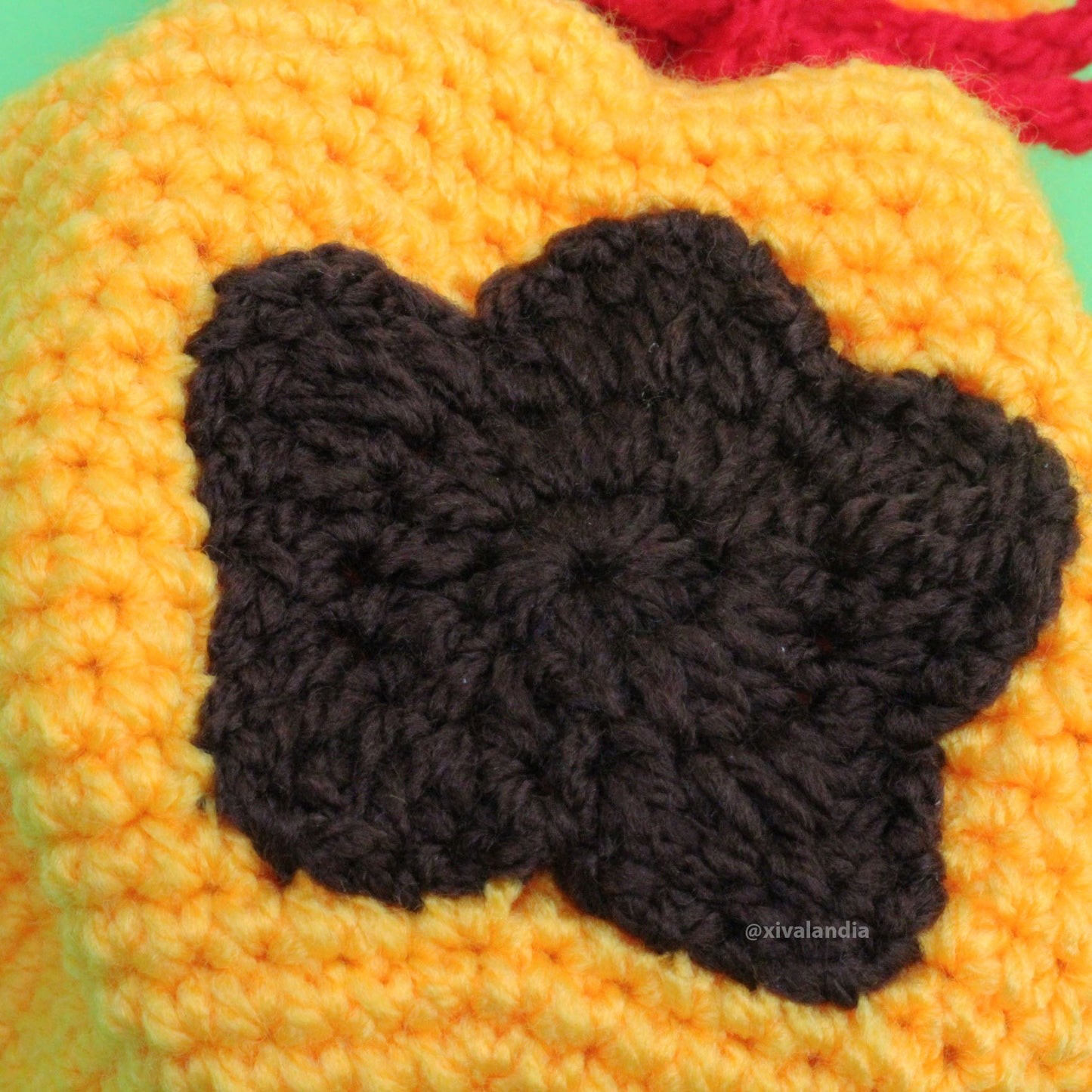 Bolsa de bayas, bell bag animal Crossing amarilla 15cm, tejido crochet artesanal