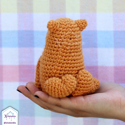 Peluche perro Cheems meme 10cm, Shiba inu, tejido crochet artesanal, amigurumi