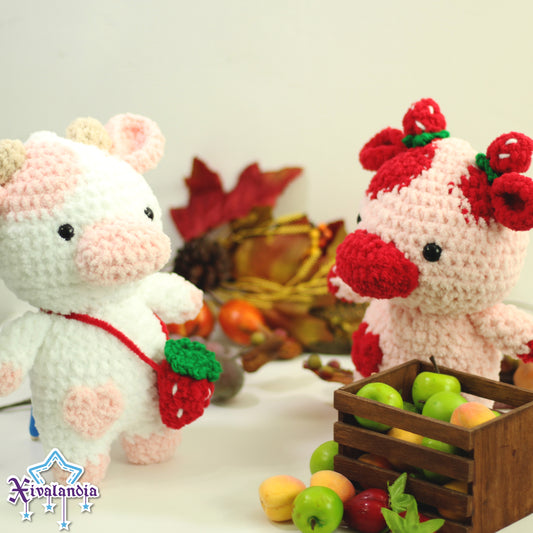 Cow Plush 25cm / 10 in Handmade Crochet, Amigurumi
