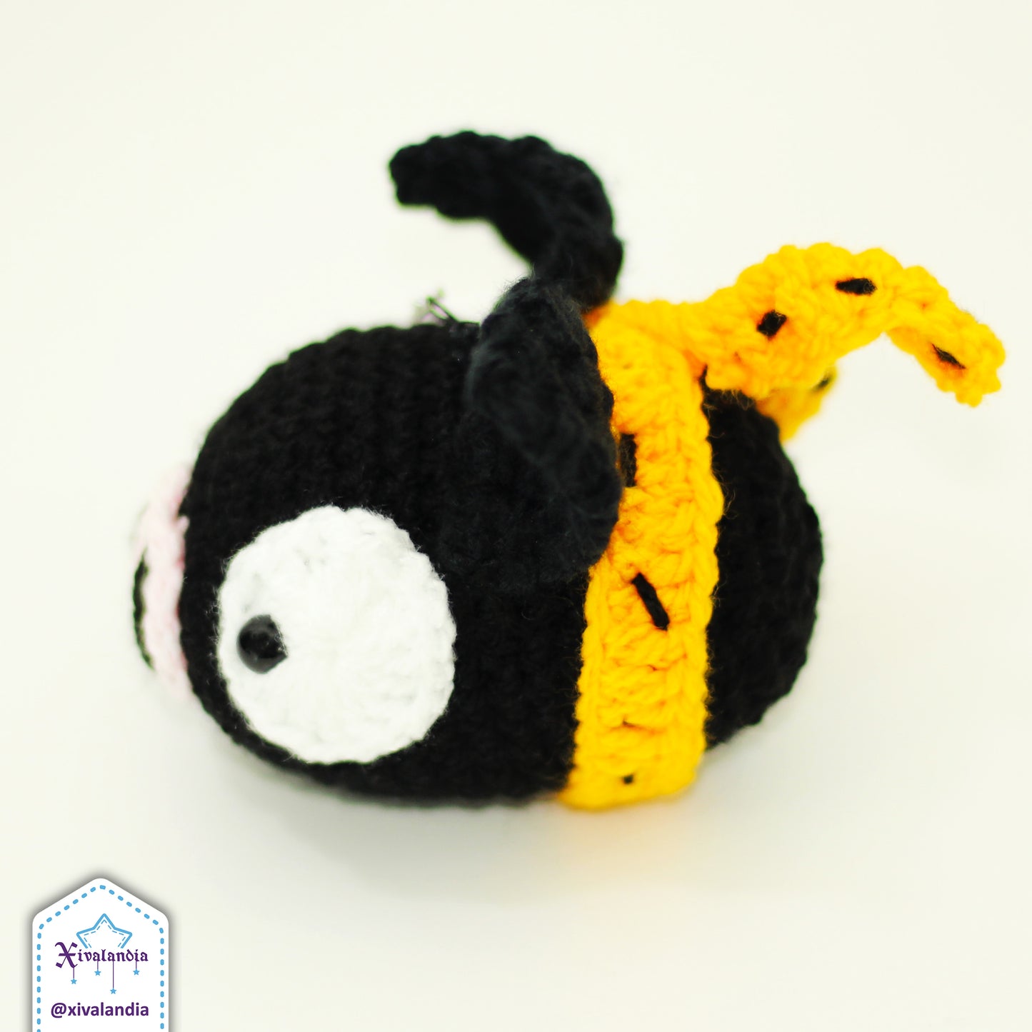Pchan de ranma colgante de peluche para llavero 8cm, adorno tejido artesanal