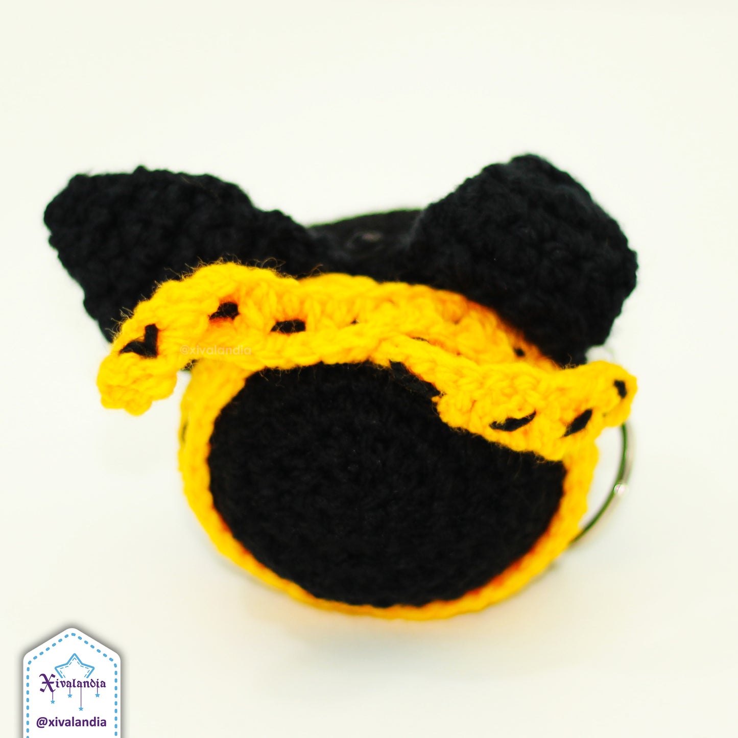 Pchan de ranma colgante de peluche para llavero 8cm, adorno tejido artesanal