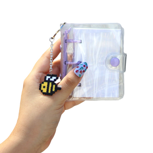 Mini Transparent Binder - Planner A7 8x10cm With Bee Keychain