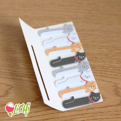 Notas Adhesivas Kawaii - Gatos - Marcadores de página, Sticky Notes