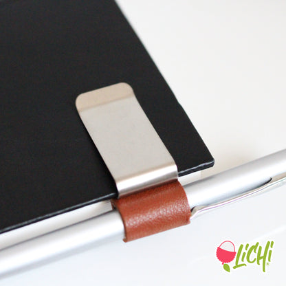 Metal clip, pen holder for notebook